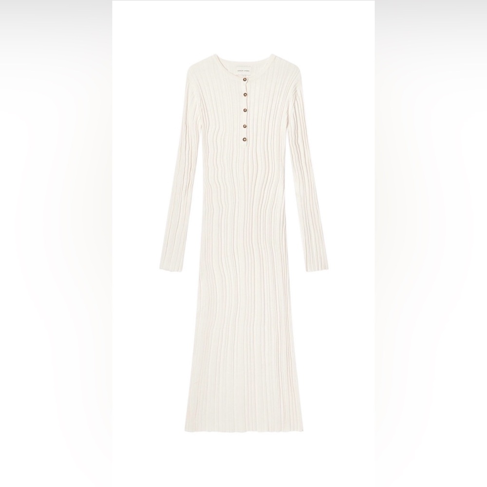 Loulou de Saison Eldara Ribbed Silk-Cotton Maxi Dress